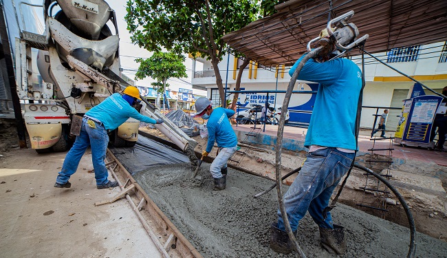 Los trabajos se adelantan en el tramo de la calle 29k3 entre la carrera 22 y la avenida del Ferrocarril.