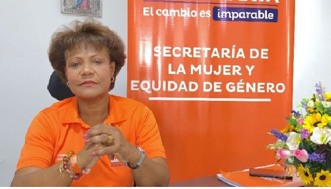 Carlina Sánchez, secretaria de la Mujer y Equidad de Género de Santa Marta.