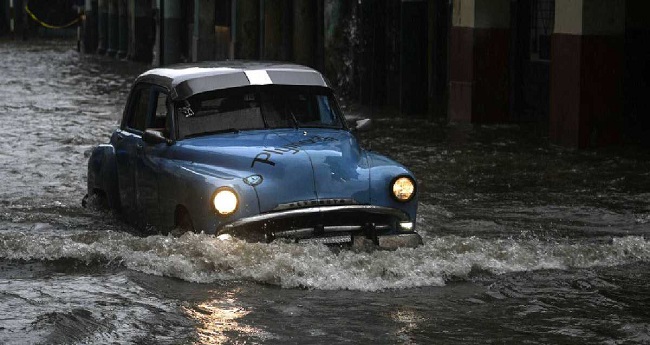 Cuba viene siendo afectada por lluvias copiosas e intensas que han afectado la zona más occidental de la isla. 