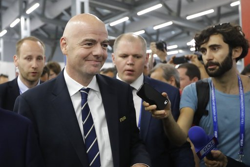 El presidente de la FIFA Gianni Infantino