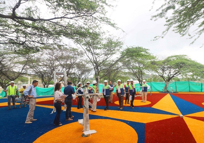 Los dos parques biosaludables que se encuentran en ejecución recibieron el visto bueno por parte de los Consejeros. Los dos parques biosaludables que se encuentran en ejecución recibieron el visto bueno por parte de los Consejeros.