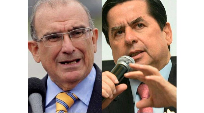 Humberto De La Calle (izq)- Juan Fernando Cristo (der).