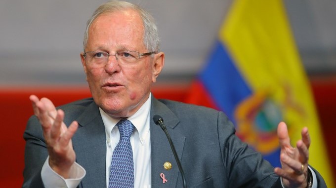 El presidente de Perú Pedro Pablo Kuczynski