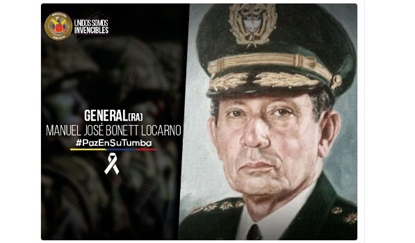 Mensaje de las Fuerzas Militares de Colombia en Twitter.