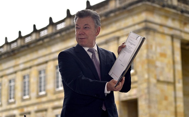 Foto tomada de Twitter Juan Manuel Santos