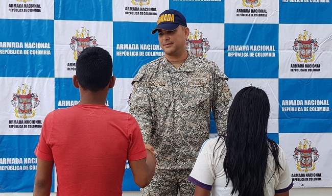 Foto tomada de Twitter Armada Nacional