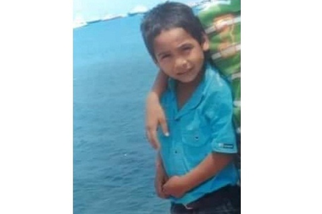 Foto autorizada por familiares del menor.