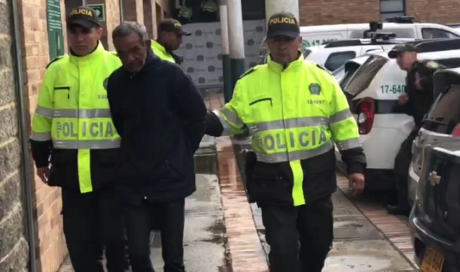 Jaime Gutiérrez Ospina, capturado.