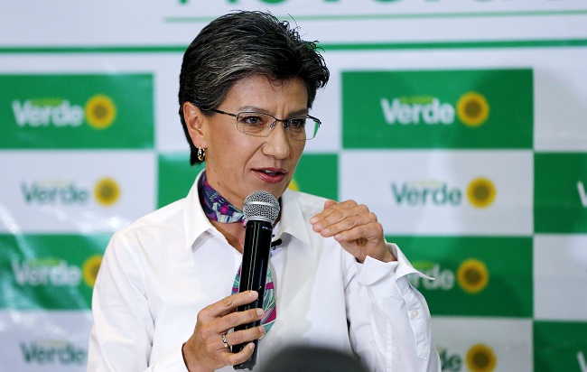 En la imagen el exsenadora y candidata por la Alianza Verde para la Alcaldía de Bogotá, Claudia López. EFE