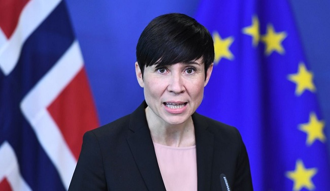 Ministra de Exteriores de Noruega, Ine Eriksen Søreide