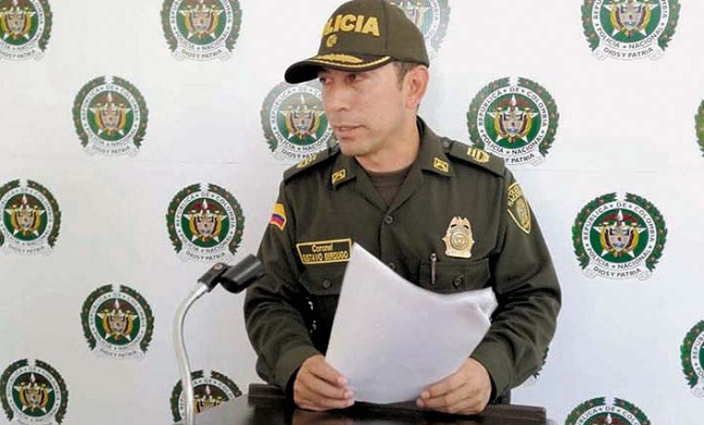 Coronel Gustavo Berdugo Garavito, comandante de la Policía Metropolitana de Santa Marta