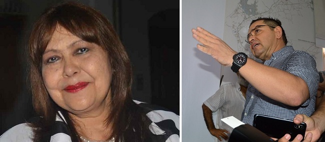 Martha Castañeda, izq.  Rafael Martínez, der.