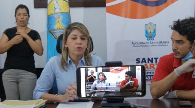 Foto Twitter: Alcaldía de Santa Marta