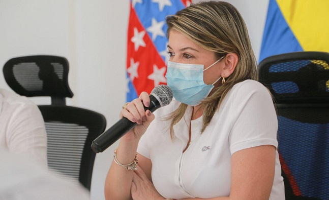 Virna Johnson, alcaldesa de Santa Marta. Foto: Alcaldía