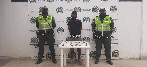 Johan Manuel Medina Larios, detenido portando gran cantidad de drogas alucinógenas.