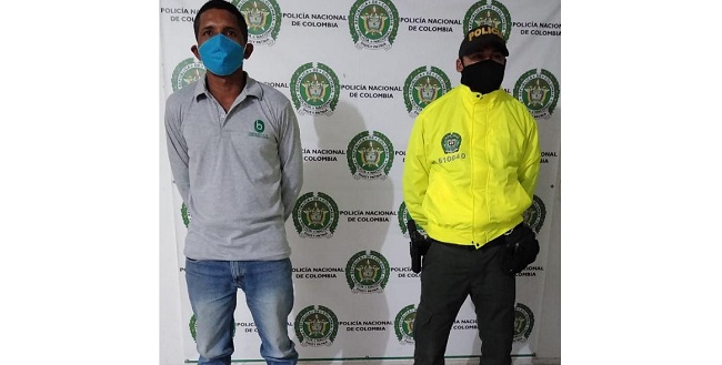 Juan Romo Fernández, capturado por la Policía del Magdalena en el municipio Zona Bananera.