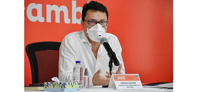 Carlos Caicedo, gobernador del Magdalena.