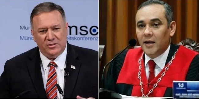 Mike Pompeo/ Maikel Moreno.