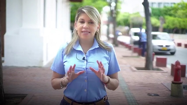 Virna Johnson, alcaldesa de Santa Marta.