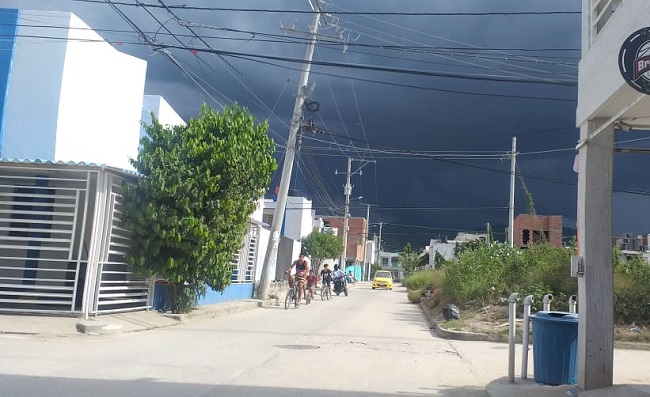 Tarde lluviosa en Santa Marta.