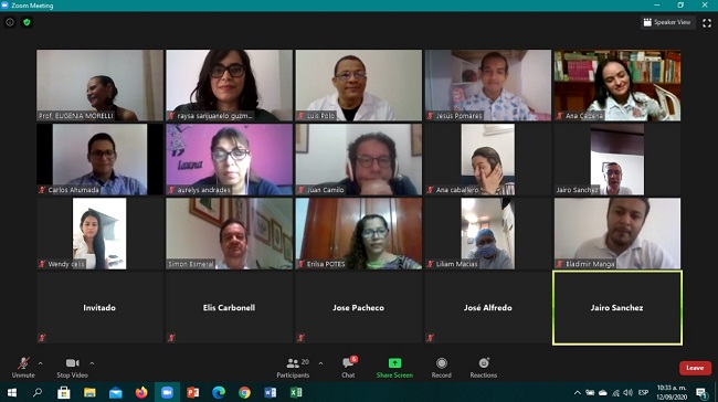 El evento se desarrolló a través de la plataforma digital Zoom y contó con la participación del licenciado magíster José Manuel Pacheco Ricaurte.