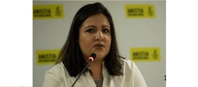 En la imagen la directora para las Américas de AI, Erika Guevara. EFE