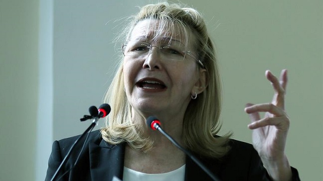 En la imagen, la exfiscal general venezolana Luisa Ortega, exiliada en Colombia. EFE/