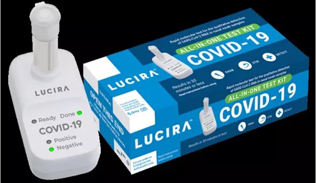 Test del fabricante estadounidense Lucira Health.