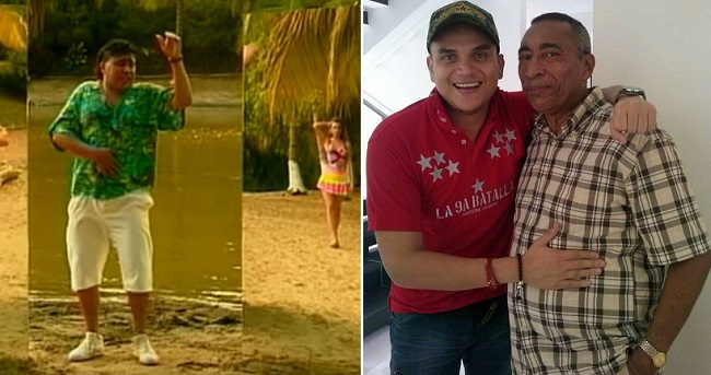 La canción 'El santo cachón', de la autoría de Romualdo Brito, la grabó el grupo 'Los Embajadores del Vallenato', y después la regrabó Robinson Damián con Silvestre Dangond.