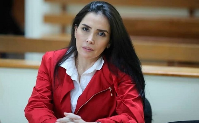 Aida Merlano declaró ante la justicia de Venezuela que era víctima del Estado colombiano, el 6 de febrero de 2020. / EFE