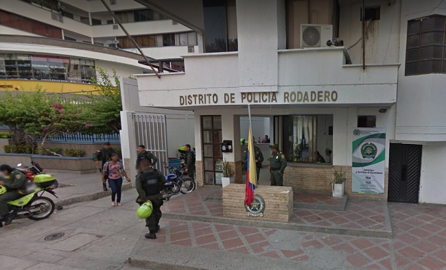 Foto: estación de Policía en El Rodadero, Santa Marta, Magdalena, Colombia. Google Maps.