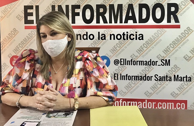 Virna Johnson, alcaldesa de Santa Marta.