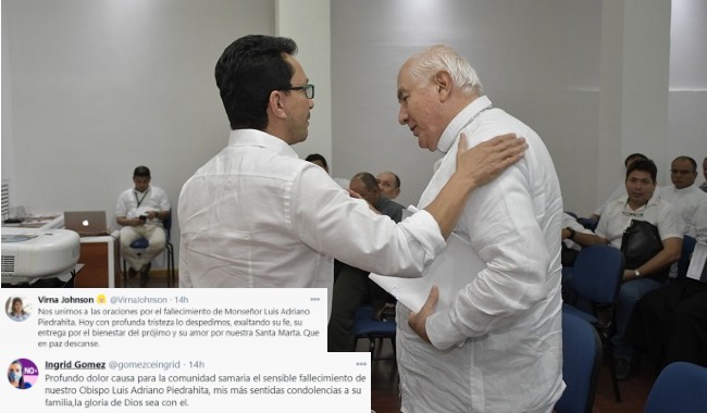 Carlos Caicedo y Monseñor Luis Adriano Piedrahita Q.E.P.D.