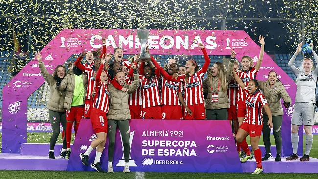Final de la Supercopa femenina disputada en el Estadio de los Juegos Mediterráneos (Almería).