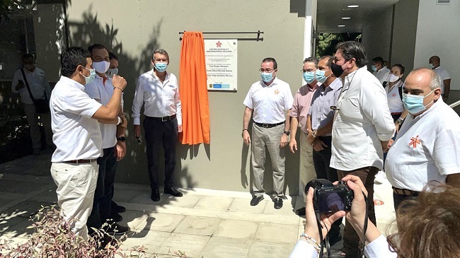 Inauguración del Centro Acuícola y Agroindustrial de Gaira en Santa Marta.