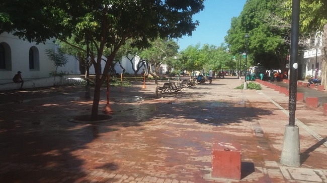 Alrededores de la Catedral de Santa Marta.