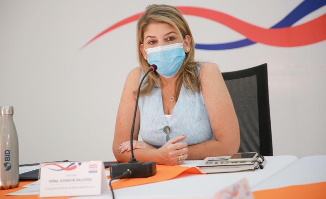Virna Johnson, alcaldesa de Santa Marta.