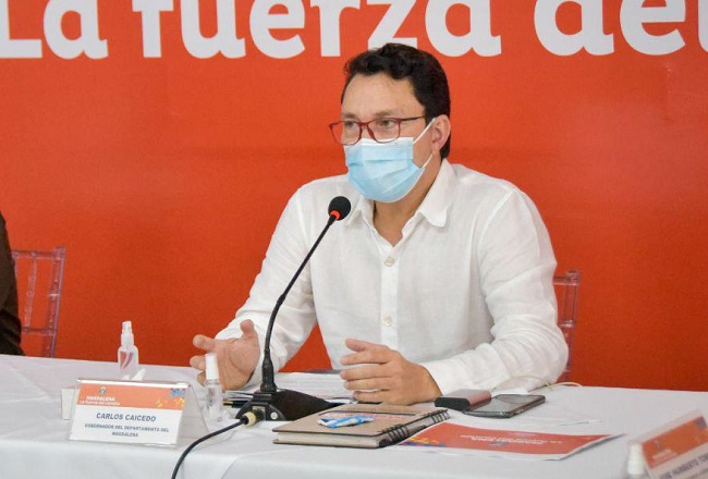 Carlos Caicedo, gobernador del Magdalena.