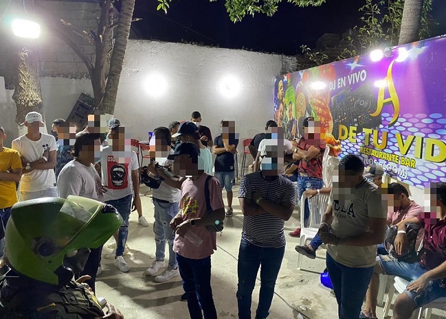 Fiesta de Carnaval en plena pandemia en Santa Marta.