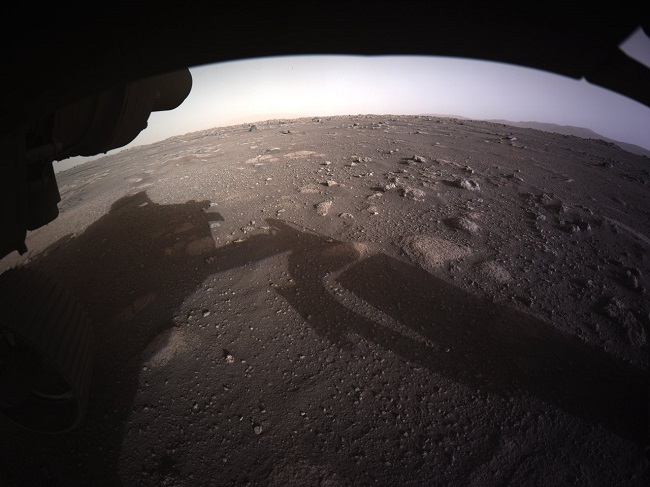 Primera imagen a color de Marta enviada por el Perseverance. NASA