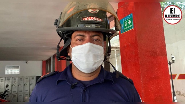 Eduardo Imitola, jefe operativo de Bomberos Santa Marta 