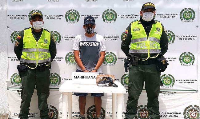 Jhon Jairo Pérez Herrera, fue capturado por la Policía Metropolitana de Santa Marta en sectores de Gaira.