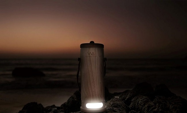 Waterlight, la lámpara diseñada por el colombiano Miguel Mojica. 