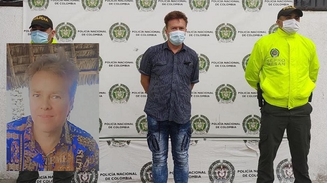 Thomas Schiffer, ciudadano alemán fue capturado por la Seccional de Infancia y Adolescencia de la Policía Metropolitana de Santa Marta.