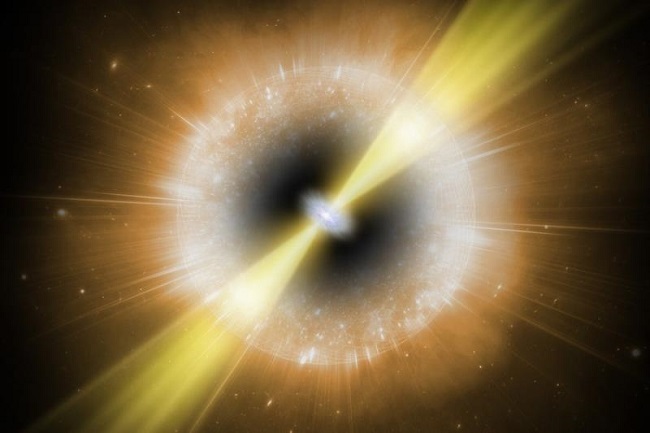 Impresión artística de la misteriosa explosión 'AT2018cow'. Foto facilitada por el Observatorio Astronómico Nacional de Japón