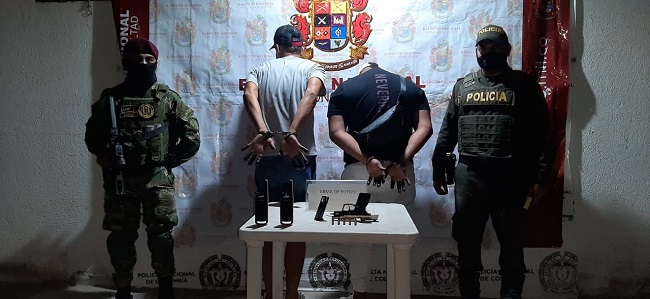 Leonardo Alberto Panetta Revelo, alias ‘Jeringa’ y José David de la Cruz López, fueron capturados.