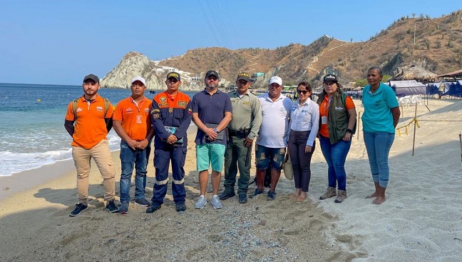 Playa Blanca recibió la visita de un representante del Viceministerio de Turismo y de la Asociación Colombiana de Ingeniería Ambiental, Acodal.