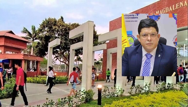 El Rector Pablo Vera Salazar agradeció a su cuerpo directivo, profesores, estudiantes, graduados, sectores políticos y empresariales que respaldan a la Universidad del Magdalena.