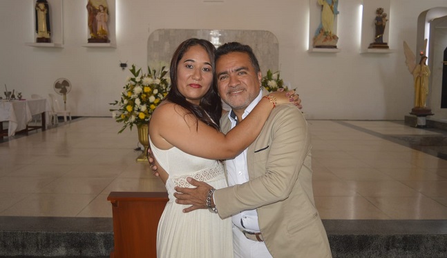 Esposos Carlos Gómez Vargas y Katia Andrade Mendinueta.