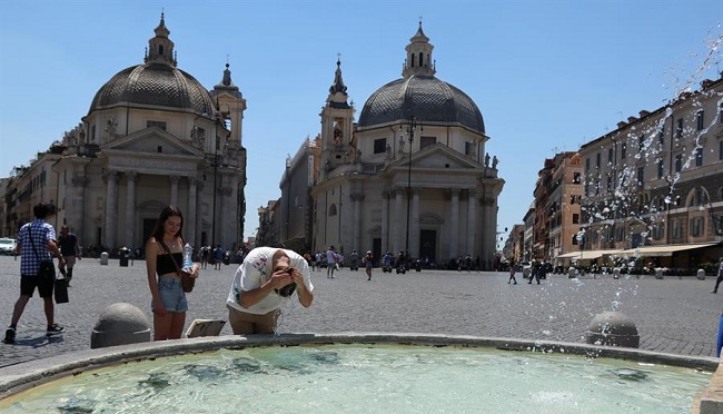 Una nueva ola de calor llega a Italia con picos de hasta 42 grados en las regiones de la Llanura Padana, la Toscana, Umbría y el Lacio, en el norte y centro del país.